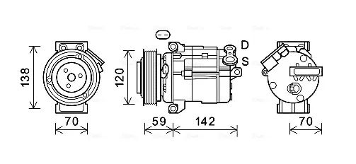 Компресор кондиціонера CTK063 AVA