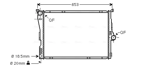 Радіатор BW2304 AVA