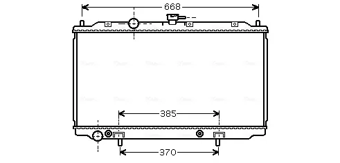 Радіатор DN2223 AVA