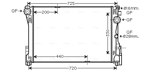Радіатор MSA2575 AVA