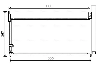 Радіатор кондиціонера TO5692D AVA