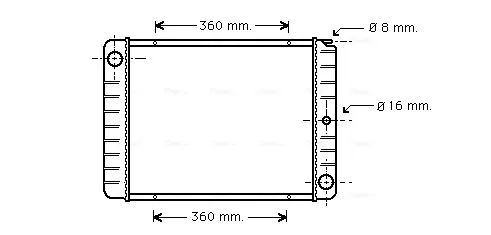 Радіатор VO2038 AVA