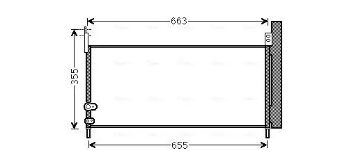 Радіатор кондиціонера TO5576D AVA