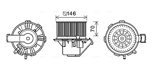 Вентилятора пічки MS8648 AVA