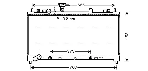 Радіатор MZ2220 AVA