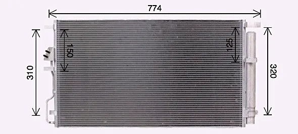 Радіатор кондиціонера KA5301D AVA