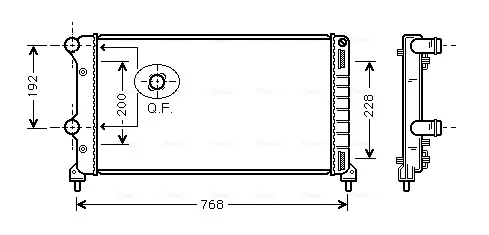 Радіатор FTA2250 AVA