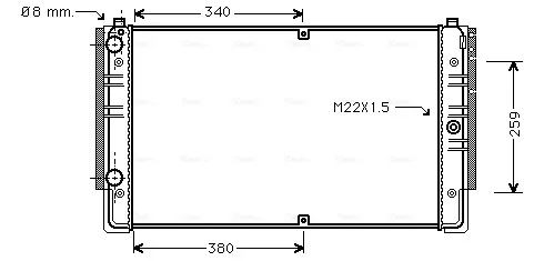 Радіатор VNA2149 AVA
