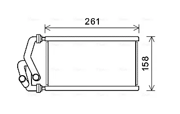 Радіатор пічки HDA6294 AVA
