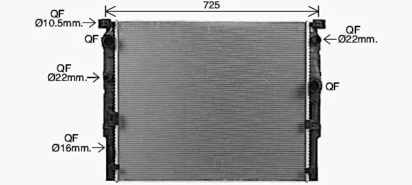 Радіатор BW2620 AVA