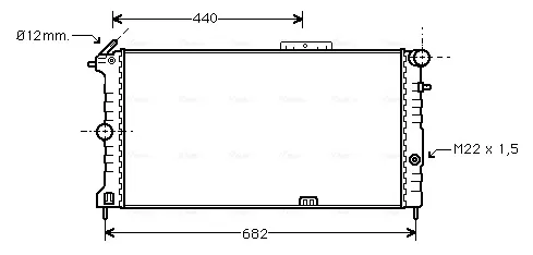 Радіатор OLA2190 AVA