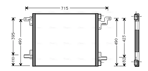 Радіатор кондиціонера MS5270 AVA