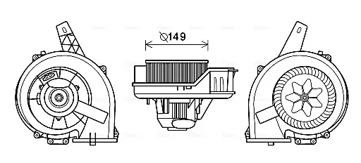 Вентилятора пічки ST8044 AVA