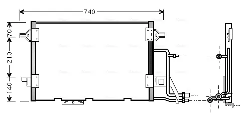 Радіатор кондиціонера AI5137 AVA