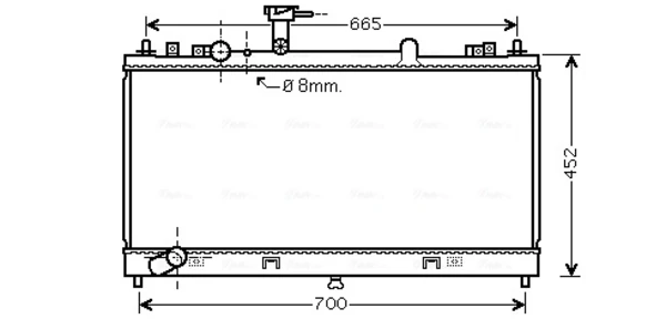 Радіатор MZ2224 AVA