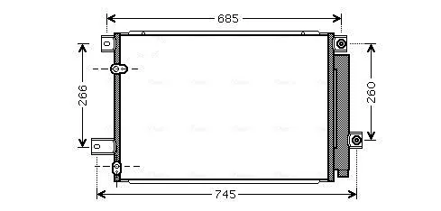 Радіатор кондиціонера TOA5409D AVA