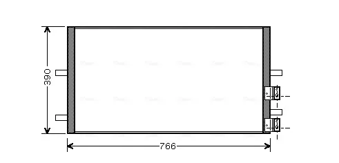 Радіатор кондиціонера FDA5407 AVA