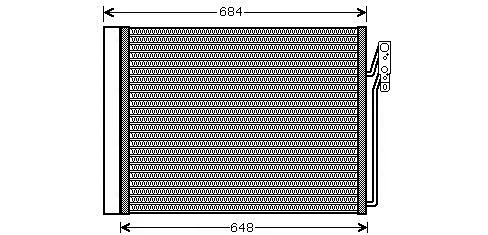 Радіатор кондиціонера AUA5211D AVA