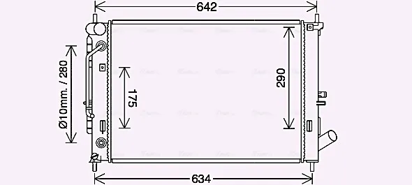 Радіатор HY2465 AVA