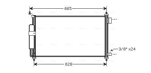 Радіатор кондиціонера DN5251D AVA