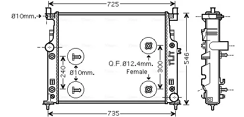 Радіатор MSA2436 AVA