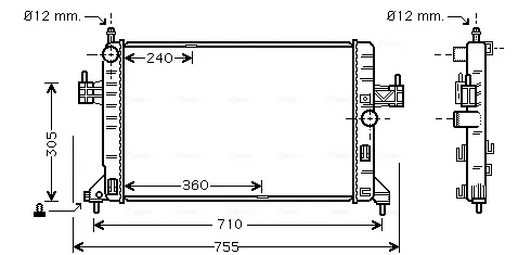 Радіатор OL2305 AVA