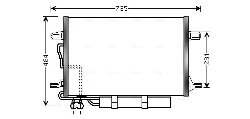 Радіатор кондиціонера MSA5307D AVA