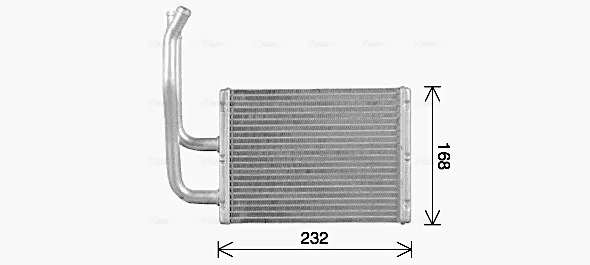 Радіатор пічки MZ6299 AVA
