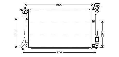 Радіатор TO2333 AVA