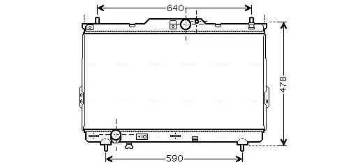 Радіатор HY2113 AVA