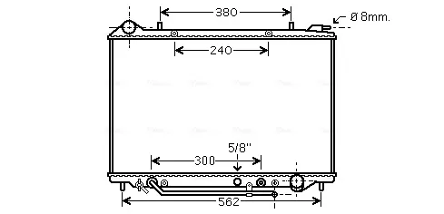 Радіатор OL2405 AVA