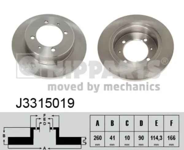 Гальмівні диски J3315019 Nipparts