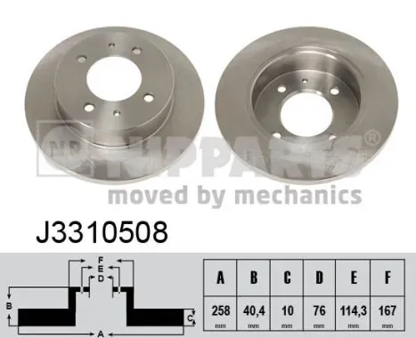 Гальмівні диски J3310508 Nipparts