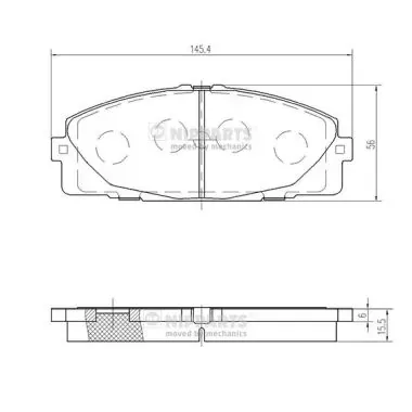Передні тормозні колодки QF0004S Q-top