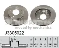 Гальмівні диски передні J3305022 Nipparts