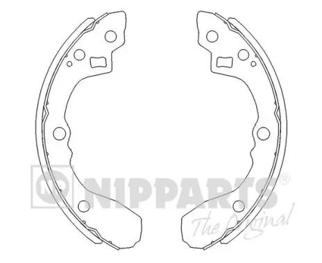 Колодки гальмові задні, барабанні J3500321 Nipparts