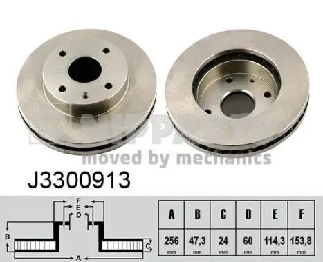 Гальмівні диски передні J3300913 Nipparts