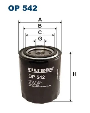 Масляний фільтр OP542 Filtron