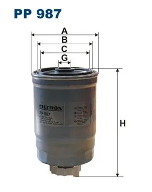Паливний фільтр PP987 Filtron