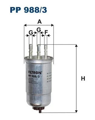 Паливний фільтр PP9883 Filtron