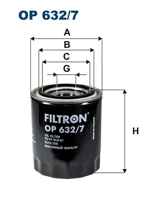 Масляний фільтр OP6327 Filtron