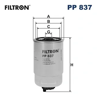 Паливний фільтр PP837 Filtron