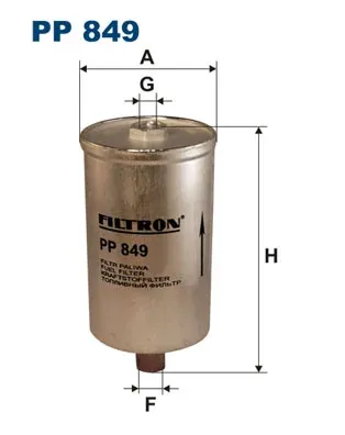 Паливний фільтр PP849 Filtron