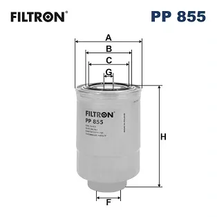 Паливний фільтр PP855 Filtron