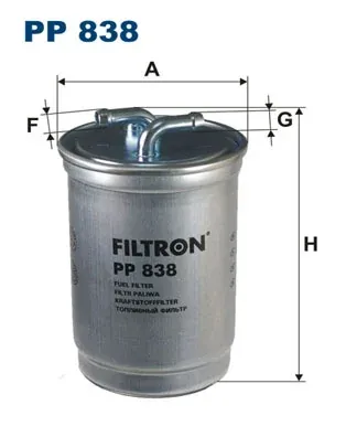Паливний фільтр PP838 Filtron