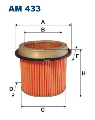 Повітряний фільтр AM433 Filtron
