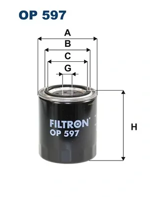Масляний фільтр OP597 Filtron