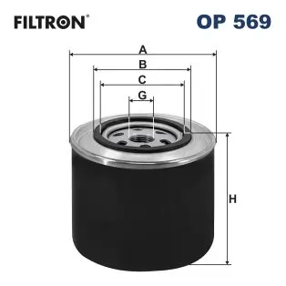Масляний фільтр OP569 Filtron