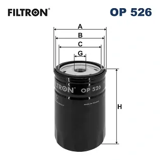 Масляний фільтр OP526 Filtron