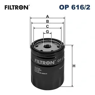 Масляний фільтр OP6162 Filtron